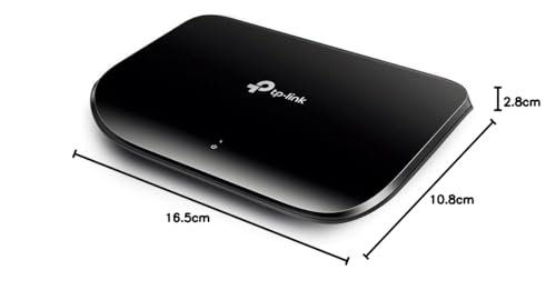 TP-Link 5 Port Gigabit Ethernet Network Switch Hub | Plug and Play | Desktop or Wall-Mount | Plastic Case Ethernet Splitter | Fanless | Traffic Optimization | Unmanaged (TL-SG1005D) - Image 2