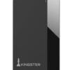KINGSTER® 500GB Ultra Slim External Hard Drive – USB 3.0 Type-C, 145MB/s Speed, Plug & Play – Black Plastic Body – Compatible with Laptop, PC, Mac, Smart TV – 1-Year Warranty