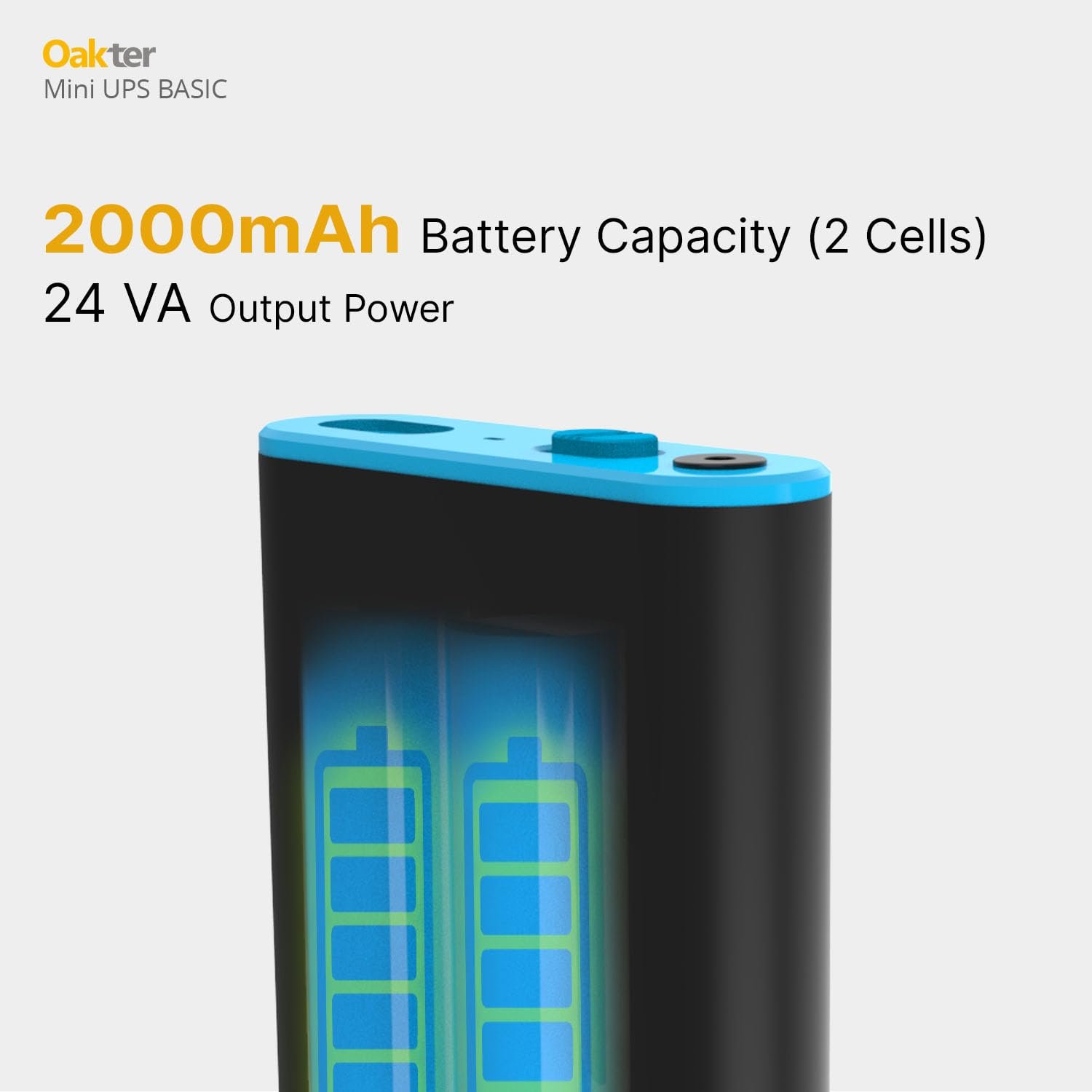 Oakter Mini UPS Basic for WiFi Router Broadband Modem | Supports 12V-2A Routers. Backup Upto 3 Hours | WiFi Router UPS Power Backup During Power Cuts| Current Surge & Deep Discharge Protection - Image 6