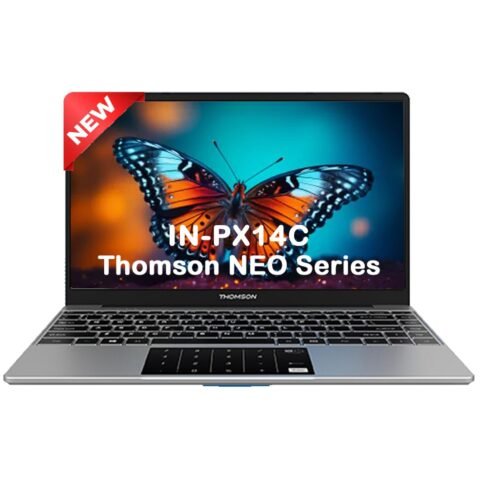Thomson Neo Metallic with Numeric Touch Pad Intel Celeron Dual Core N4020 - (4 GB/128 GB SSD/Windows 11 Home) IN-PX14C Thin and Light Laptop (14.1 inch, Silver, 1.30 kg)