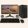 TECNICO Desktop Computer Set, Windows 11 Intel Core I3-4130, 8GB RAM, 128GB SSD, 20-Inch Monitor With Keyboard, Mouse And Speakers