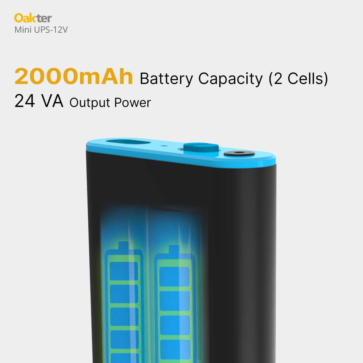 Oakter Mini UPS for 12V WiFi Router Broadband Modem | Backup Upto 4 Hours | WiFi UPS Power Backup During Power Cuts | UPS Broadband Modem | Current Surge & Deep Discharge Protection - Image 3