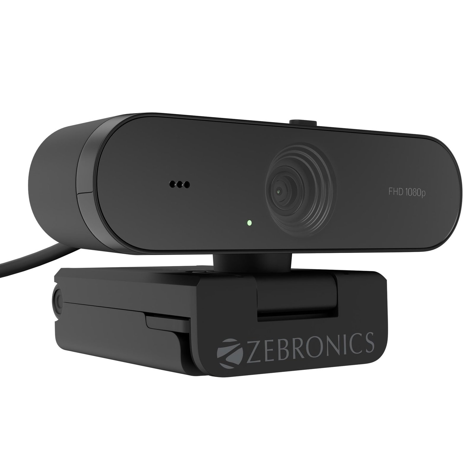 Zebronics FHD USB Webcam, 30FPS, 2P2G Lens, 2.0MP CMOS Sensor, Auto-White Balance, Auto-Exposure, Privacy Shutter, Built-in Mic, for Teams, FaceTime, PC/Laptop (Live Pro) - Image 4