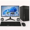 TECNICO Desktop Computer Set, Windows 11 Intel Core I5-2400, 8GB RAM, 128GB SSD, 20-Inch Monitor, Keyboard, Mouse, Speakers