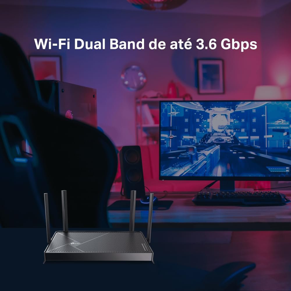 TP-Link Archer BE230 Dual-Band BE3600 Wi-Fi 7 Router| 4K/8K Streaming | 3.6 Gbps | 2×2.5G + 3×1G Ports, USB 3.0, 4K-QAM, 4 Antennas | VPN, EasyMesh, MU-MIMO | Works with Alexa and Google Assistant - Image 2