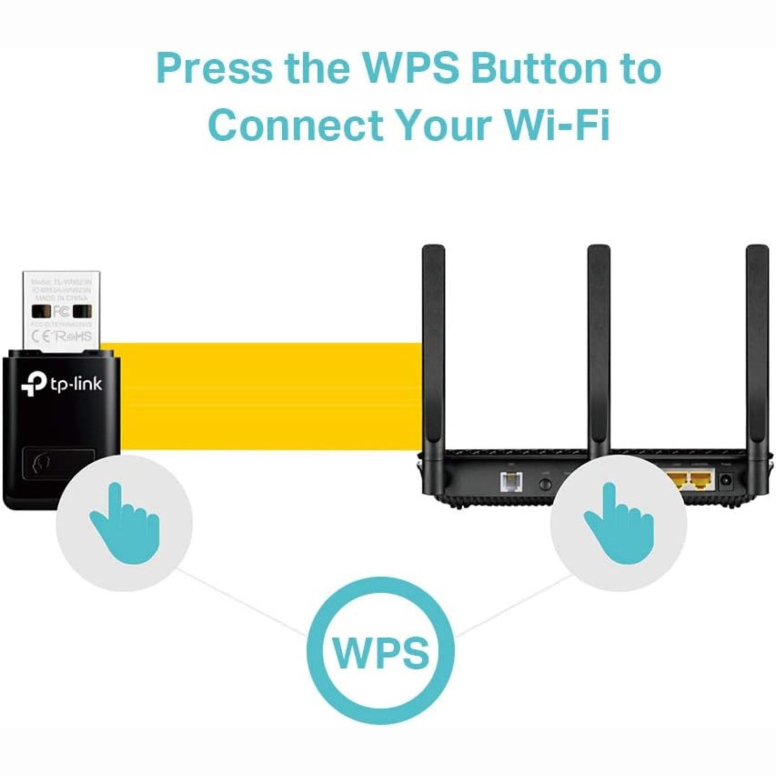 TP-LINK WiFi Dongle 300 Mbps Mini Wireless Network USB Wi-Fi Adapter for PC Desktop Laptop(Supports Windows 11/10/8.1/8/7/XP, Mac OS 10.9-10.15 and Linux, WPS, Soft AP Mode, USB 2.0) (TL-WN823N),Black - Image 8
