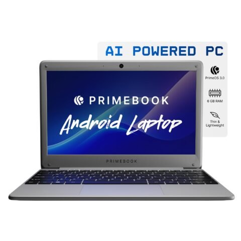 Primebook 2 Neo 2025 (New Launch) | 6GB RAM, 128GB Storage (Upgradable Upto 512GB) | MediaTek Helio G99 | Android 15 (PrimeOS3.0) | in-Built AI | 11.6” Thin & Light Laptop | Type-C, USB, MicroSD Ports