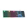 Geonix Cruiser K5, Wired Gaming Keyboard, 104 Keys, 1.5m Cable, 12 Multimedia Keys, USB Interface, RGB Colour, Plug and Play