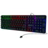 Zebronics Transformer K1 Premium Gaming Keyboard with 104 Keys, 1.7m Cable, Laser Keycaps, Multi Color LED Modes, Integrated Multimedia Keys, All Keys Enable/Disable Function