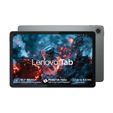 Lenovo Tab | 10.1" Display | Wi-Fi Only | 4 GB RAM + 64 GB ROM (Expandable up to 1 TB) | Metal Body | Dual Speakers with Dolby Atmos | Android 14 | Color: Luna Grey