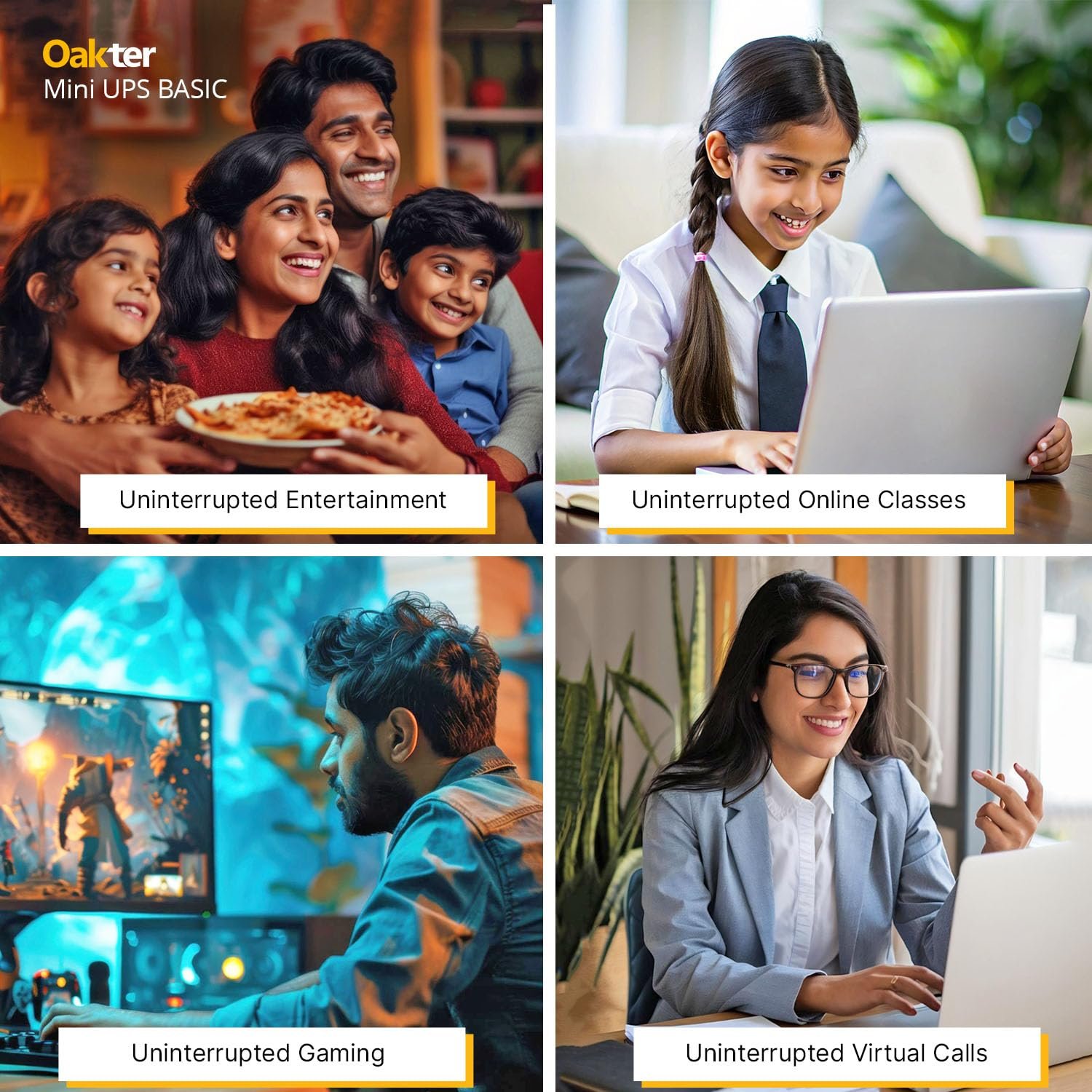 Oakter Mini UPS Basic for WiFi Router Broadband Modem | Supports 12V-2A Routers. Backup Upto 3 Hours | WiFi Router UPS Power Backup During Power Cuts| Current Surge & Deep Discharge Protection - Image 3