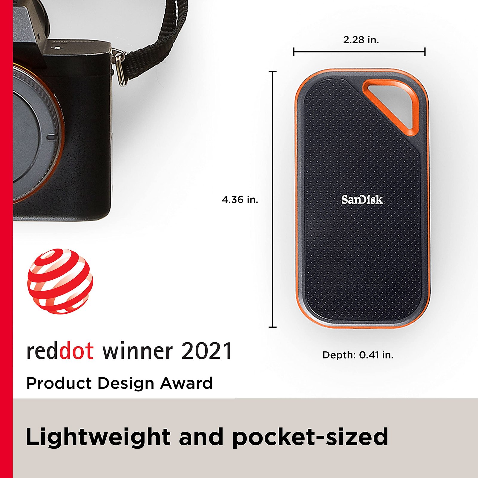 SanDisk 1TB Extreme Pro Portable SSD 2000MB/s R/ W, Upto 3 meter drop protection with IP65 water and dust resistance, Metal Enclosure, PC, MAC & TypeC Smartphone Compatible, 5Y Warranty,External SSD - Image 6