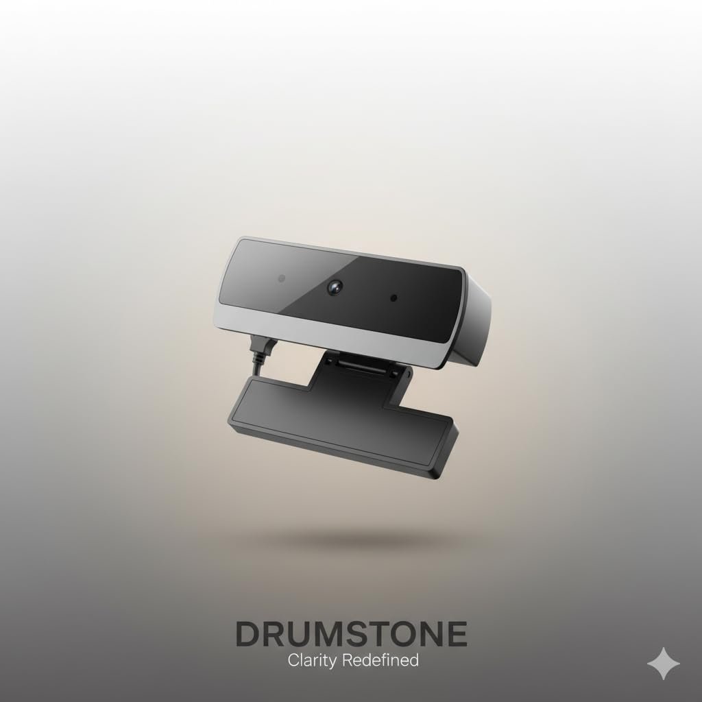 Drumstone HD Webcam with Built-in Microphone, USB Plug & Play Camera for Online Classes, Video Calling, Streaming, Office Meetings and Laptop/Desktop Compatibility - Image 4
