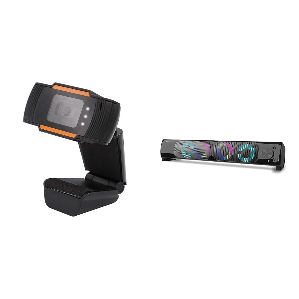 ZEBRONICS Zeb-Crisp Pro Digital Zoom Web Camera (HD) with 5P Lens, Built-in Microphone, Auto White V - Image 2