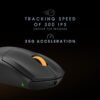 Cosmic Byte Atlas Tri-Mode Gaming Mouse with 12000 DPI PixArt PAW3311 Sensor, 1000Hz Polling Rate, 57g Lightweight, PTFE Feet, Paracord Cable, 20M Clicks, 500mAh Battery (Black)
