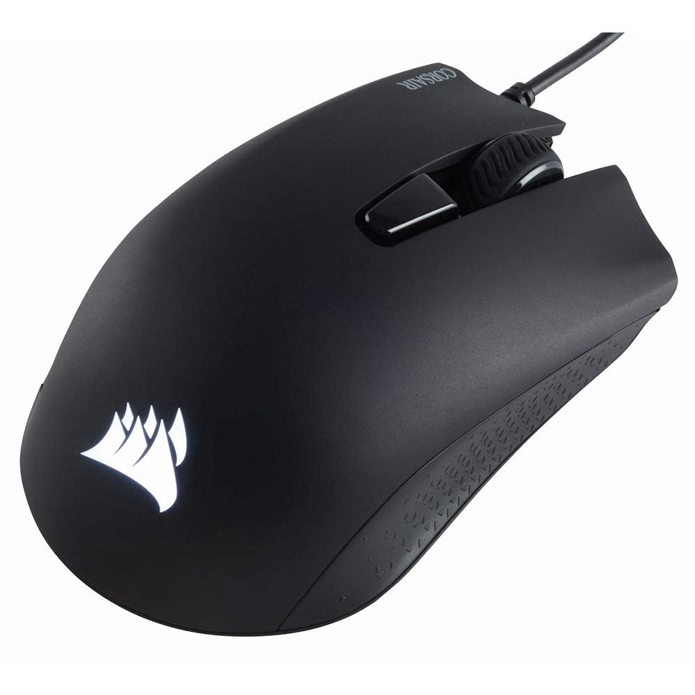 CORSAIR Harpoon PRO RGB Wired Lightweight FPS/MOBA Gaming Mouse – 12,000 DPI – 6 Programmable Buttons – iCUE Compatible – PC, Mac, PS5, PS4, Xbox – Black - Image 4