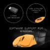 Cosmic Byte Ignis Wireless Tri-Mode Gaming Mouse | 2.4GHz + Bluetooth + Wired | PixArt 3311 Sensor | Ultra-Lightweight 54g | 12000 DPI | 1000Hz Polling | 400mAh Battery | Software Support (CB Amber)