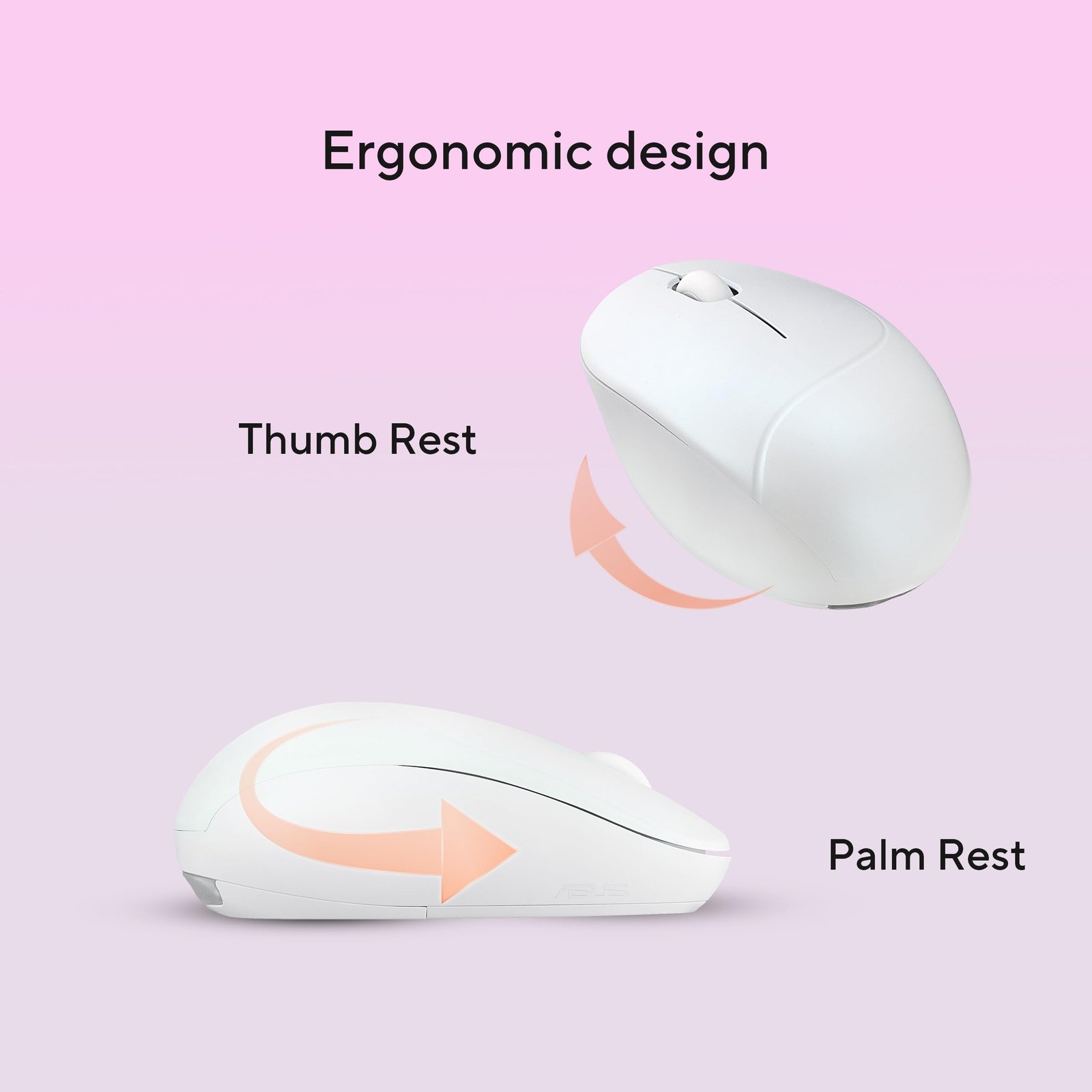 ASUS MD101 Fragrance Mouse, Dual-Mode connectivity, Adjustable DPI Upto 2400, PTFE Mouse feet, Refillable Fragrance Design, Silent Clicks, Upto 12-Months Battery*, Iridescent White, Lightweight 67.6g - Image 6