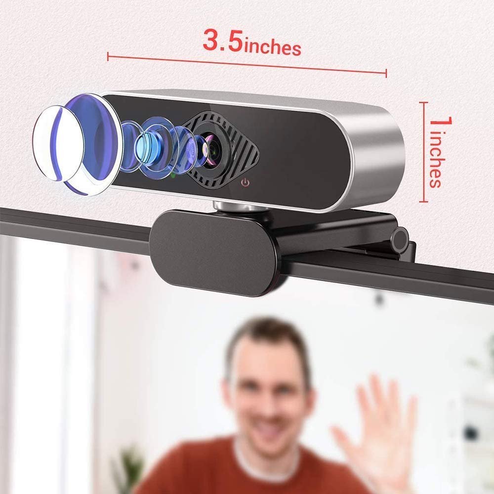 smars® HWC-86L 1080P HD Web Cam with Microphone 360* Rotation Plug and Play USB 2.0/3.0 Computer Camera for Laptop or Desktop HD PC Web-Camera - Image 4