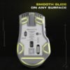 Amkette XS Series Flow S Ergonomic Wireless Mouse/Bluetooth Mouse with Side Scroll, 2.4G + 3×BT, 7 Buttons, Multi-OS, 3200 DPI Adjustable, 1000Hz Polling, 800mAh Rechargeable