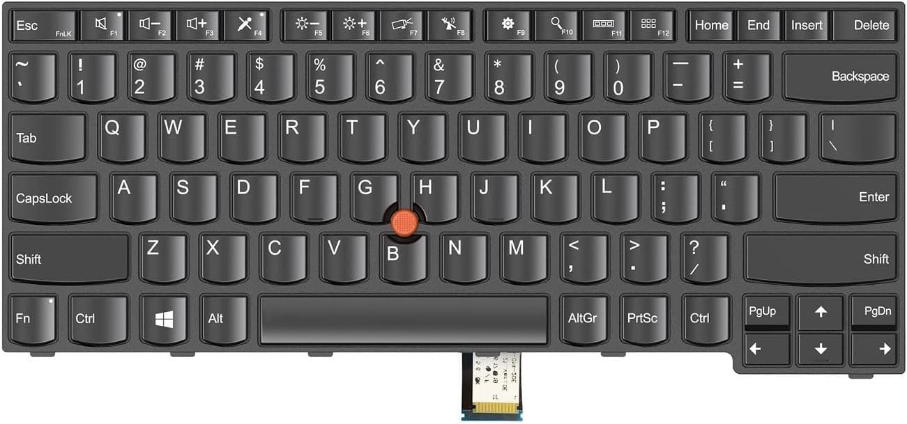Wefly Laptop Keyboard Compatible for Lenovo Thinkpad T431 T431S E431 T440 T440P T440S E440 L440 T450 T450S T460 T460P L450 T440E 04Y0824 US Layout Black (with Pointer) - Image 2