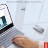 Lenovo 600 Bluetooth 5.0 Silent Mouse: Compact, Portable, Dongle-Free Multi-Device connectivity with Microsoft Swift Pair | 3-Level Adjustable DPI up to 2400 | Battery Life: up to 1 yr