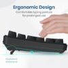 Portronics Key12 Combo Rechargeable Wireless Keyboard and Mouse Set, Bluetooth & 2.4GHz Wireless,Type-C Fast Charging,Gradient Keys, Noiseless Typing, High Precision Mouse, for PC & Laptop(Black)