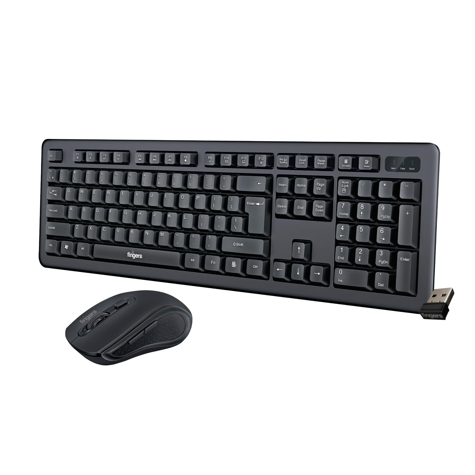 Duo-Recharge Wireless Deskset (Mouse + Keyboard) Combo (Rechargeable Batteries with 25-Day worktime, 2.4 GHz Technology with USB Nano Receiver, Windows, macOS, Linux & Chrome OS Compatible) - Image 2