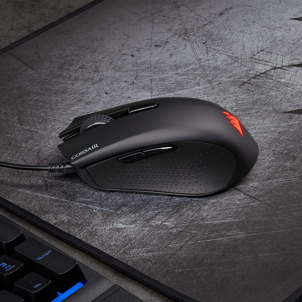 CORSAIR Harpoon PRO RGB Wired Lightweight FPS/MOBA Gaming Mouse – 12,000 DPI – 6 Programmable Buttons – iCUE Compatible – PC, Mac, PS5, PS4, Xbox – Black - Image 9