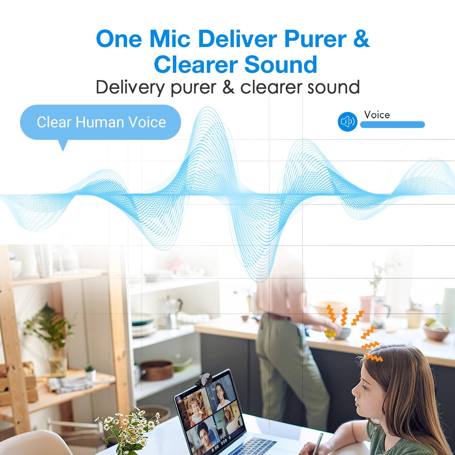 eMeet 1080P Webcam-USB Webcam With Microphone & Physical Privacy Cover,Noise-Canceling Mic,Auto Light Correction,C950 Ultra Compact FHD Web Cam W/ 70°View For Meeting/Online Classes/Zoom/Youtube,Black - Image 5