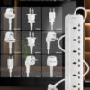 FEDUS Surge Protector, 6 Universal Sockets with Individual Switch, 10 Meter 32 Feet Long Cable, Extension Board Cord, Automatic Overload Protection, Fireproof Power Strip Switch Board, Spike Guard