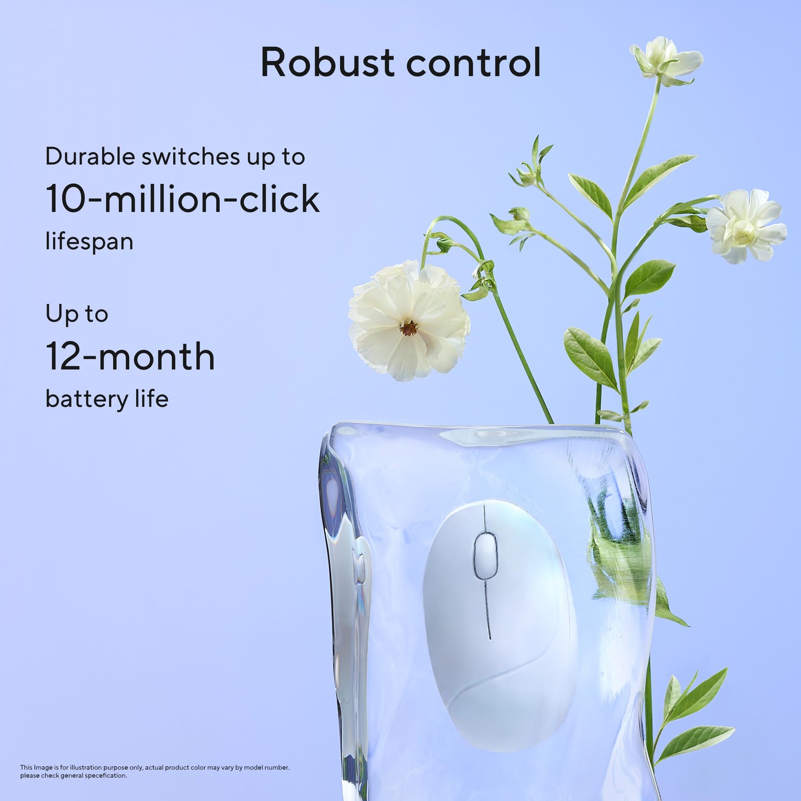 ASUS MD101 Fragrance Mouse, Dual-Mode connectivity, Adjustable DPI Upto 2400, PTFE Mouse feet, Refillable Fragrance Design, Silent Clicks, Upto 12-Months Battery*, Iridescent White, Lightweight 67.6g