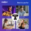 FRONTECH Webcam 2255 - HD 720p, Driverless DSP Chip, 4X Digital Zoom - Crystal Clear Video Calls CMOS Sensor|Built-in Mic| LED Lights, 30 FPS, Plug and Play USB Interface, Auto White Balance