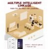 Acer PowerHub Smart | 3 AC Outlets, 4 USB Ports (1 Type-C,3 Type-A) | Wi-Fi Smart Power Strip, 2500W Output | App & Voice Control | Surge Protection |Overload Safety Protection | Remote Timer Control