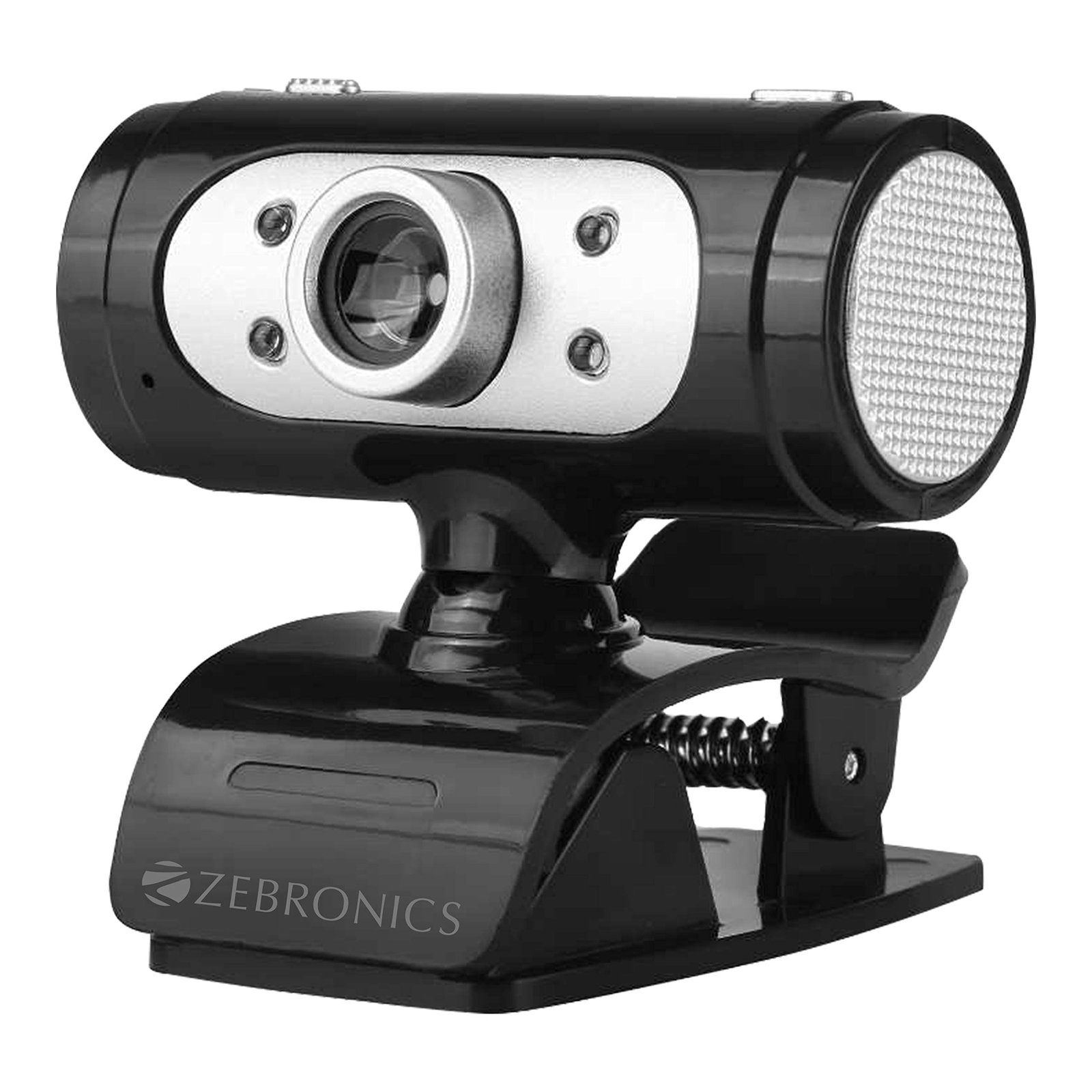 Zebronics Zeb-Ultimate Pro (Full HD) 1080p/30fps Webcam with 5P Lens, Built-in Mic, Auto White Balance, Night Vision, Manual Switch for LED (Black) - Image 2
