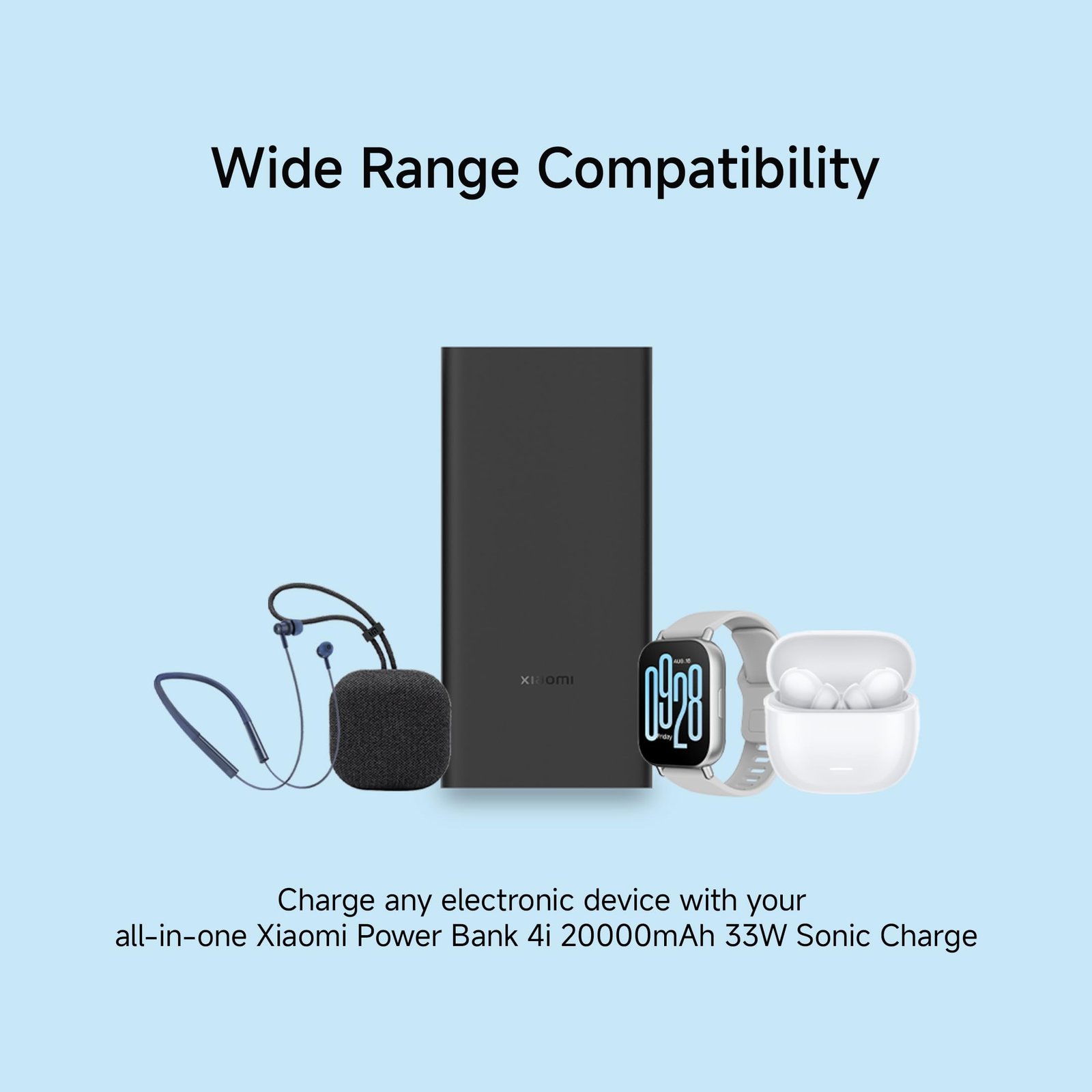 Xiaomi Power Bank 4i 20000mAh 33W Super Fast Charging PD |Smart 12 Layer Protection|Type C Input & Output|Triple Output Ports|Supports Android,Apple, Tablets, Earbuds,Watch(MI Powerbank),Black - Image 6