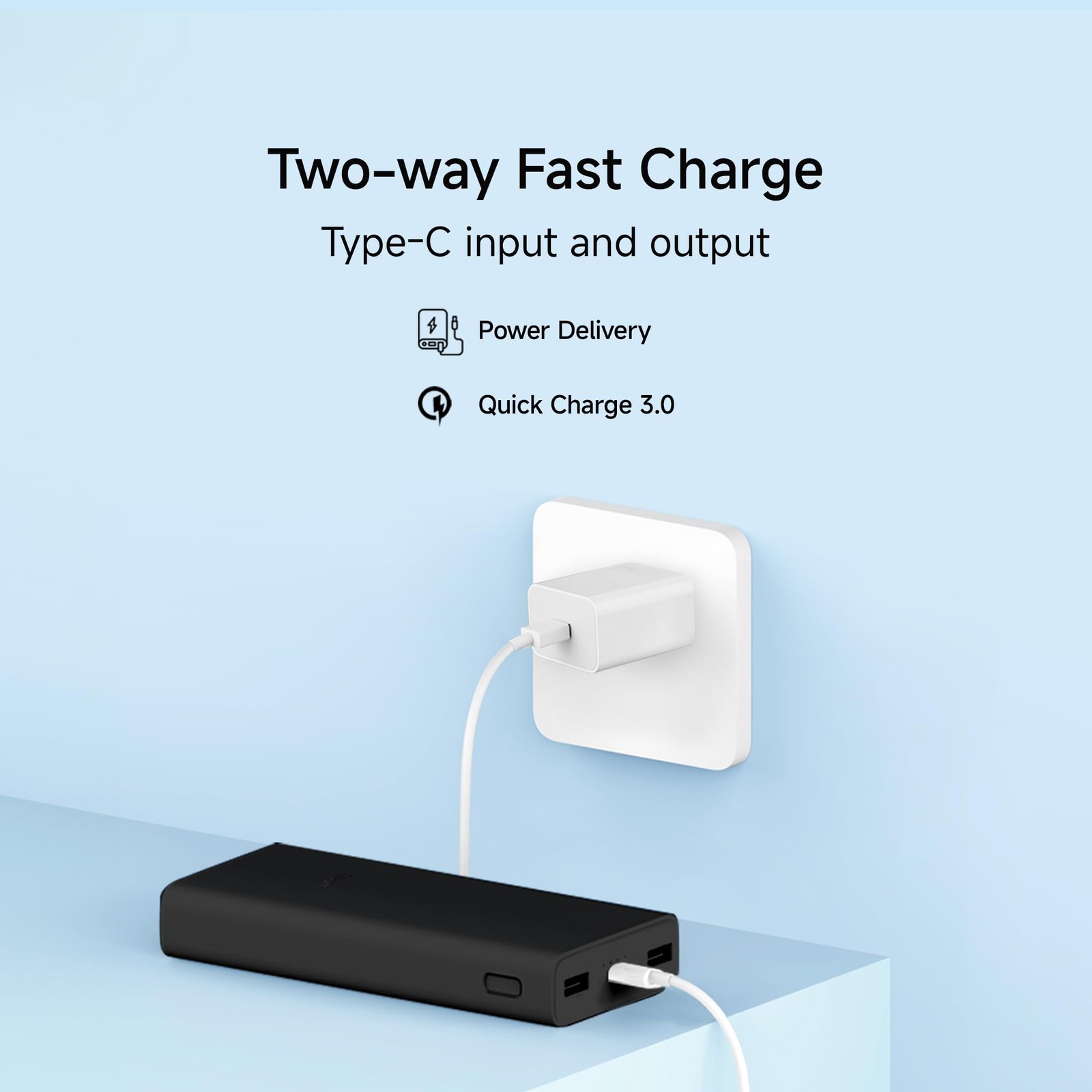 Xiaomi Power Bank 4i 20000mAh 33W Super Fast Charging PD |Smart 12 Layer Protection|Type C Input & Output|Triple Output Ports|Supports Android,Apple, Tablets, Earbuds,Watch(MI Powerbank),Black - Image 3